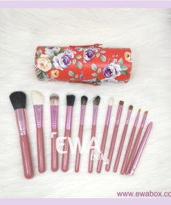 Estuche de Brochas x 12 rojo