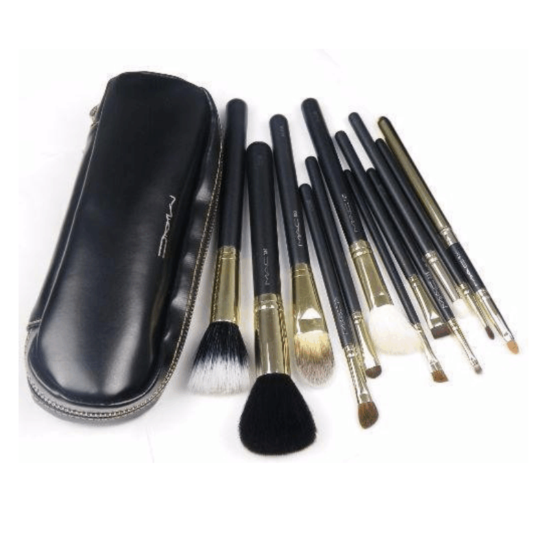 CARTUCHERA BROCHAS MAC NEGRO X 12 COMPARTIMIENTOS - Imagen 2