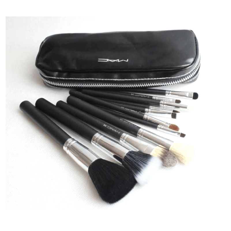 CARTUCHERA BROCHAS MAC NEGRO X 12 COMPARTIMIENTOS - Imagen 3