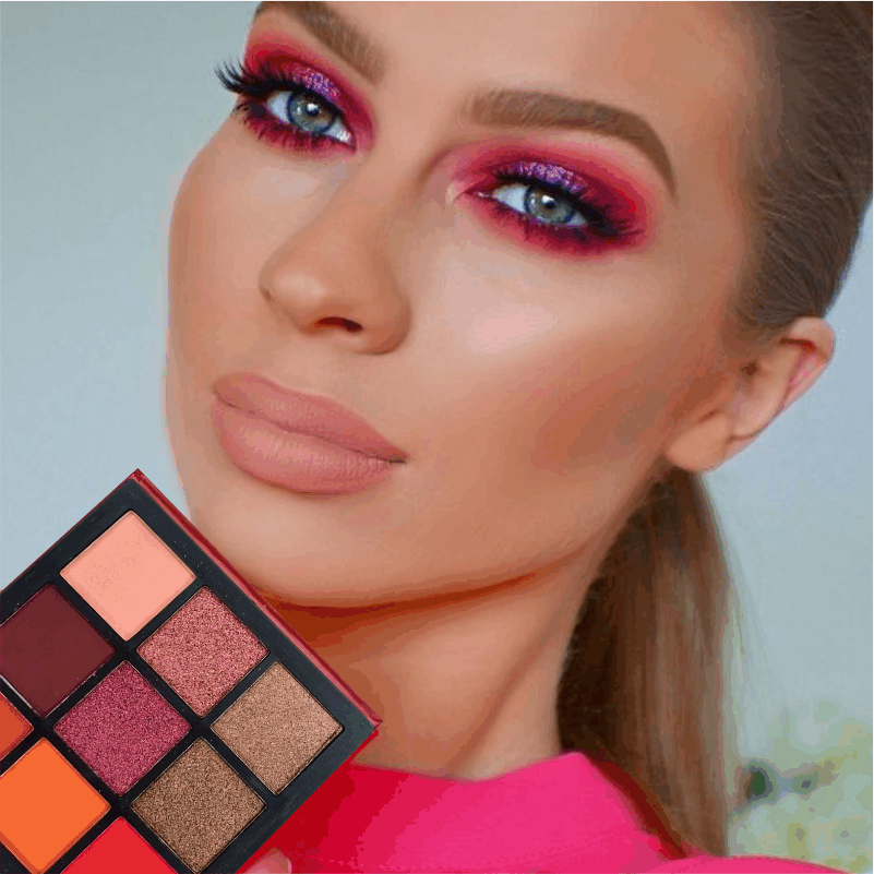 3 SOMBRAS HUDA BEAUTY OBSSESIONS RUBY EWABOX